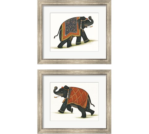 India Elephant 2 Piece Framed Art Print Set by Wild Apple Portfolio