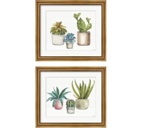 Mixed Greens 2 Piece Framed Art Print Set by Lisa Audit