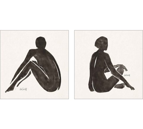 Neutral Nudes 2 Piece Art Print Set by Anne Tavoletti