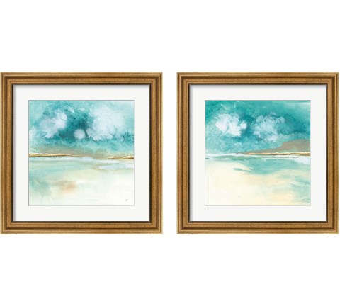 Cumulus Emerald 2 Piece Framed Art Print Set by Chris Paschke