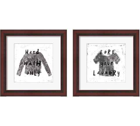 Laundry Rules 2 Piece Framed Art Print Set by Sue Schlabach