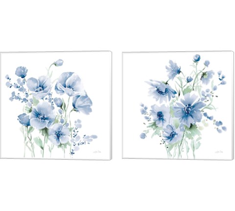 Secret Garden BouquetSeries 2 Piece Canvas Print Set by Katrina Pete