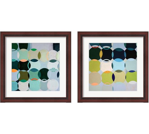 Circles 2 Piece Framed Art Print Set by Naomi Taitz Duffy