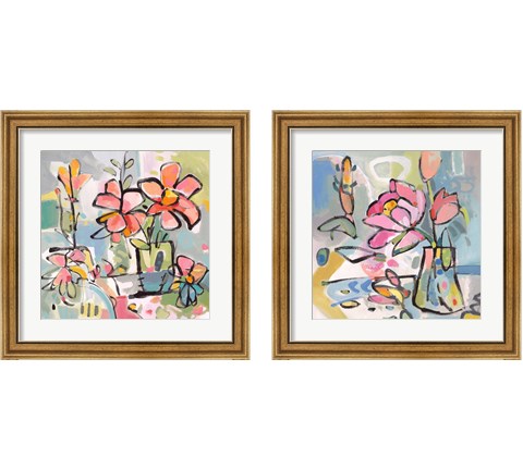 Picked From The Garden 2 Piece Framed Art Print Set by Vas Athas