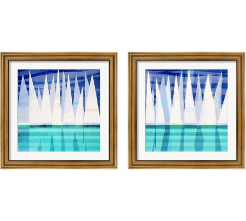 Sailing Day 2 Piece Framed Art Print Set by Dan Meneely