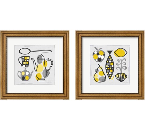 Modern Kitchen  2 Piece Framed Art Print Set by Michael Mullan