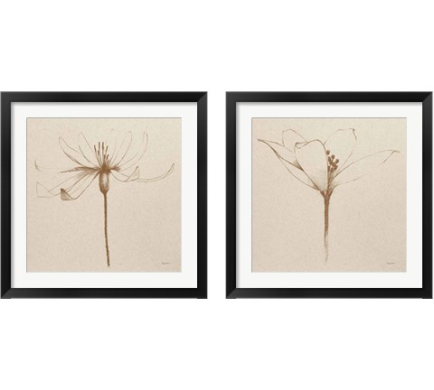 Modern Vintage Floral  2 Piece Framed Art Print Set by Avery Tillmon