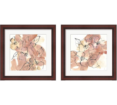 Cashmere Florals 2 Piece Framed Art Print Set by Chris Paschke