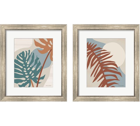 Abstract Leaf 2 Piece Framed Art Print Set by Megan Gallagher