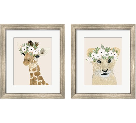 Little Animal 2 Piece Framed Art Print Set by Lucille Price