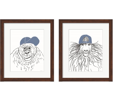 Team Roster  2 Piece Framed Art Print Set by Kamdon Kreations