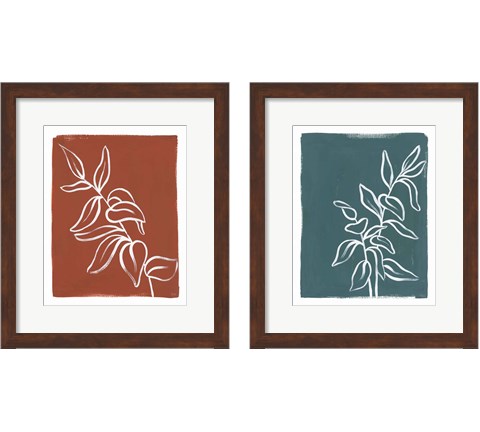 Porch Plant 2 Piece Framed Art Print Set by Laura Marshall