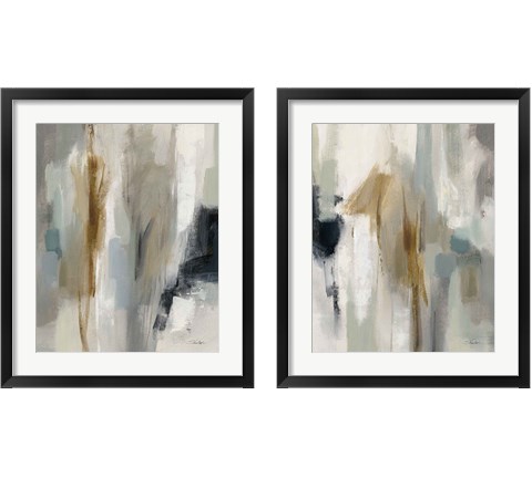 Ethereal Sandy Beach 2 Piece Framed Art Print Set by Silvia Vassileva