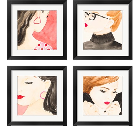 Dream Girl 4 Piece Framed Art Print Set by Lanie Loreth