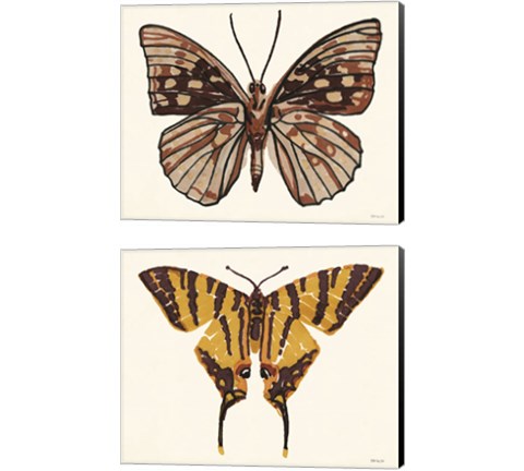 Papillon 2 Piece Canvas Print Set by Stellar Design Studio