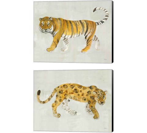 Big Cat 2 Piece Canvas Print Set by Albena Hristova