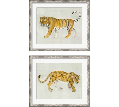 Big Cat 2 Piece Framed Art Print Set by Albena Hristova