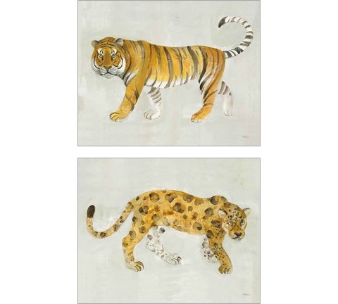 Big Cat 2 Piece Art Print Set by Albena Hristova