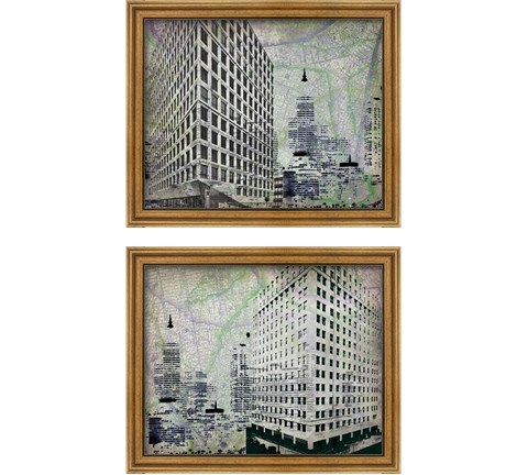 Cityscape  2 Piece Framed Art Print Set by Art Roberts