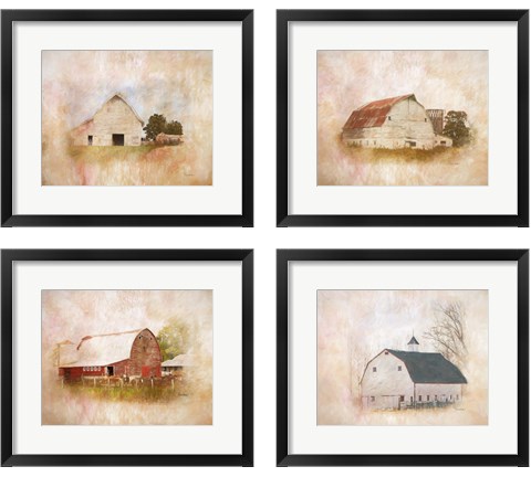 Barn 4 Piece Framed Art Print Set by Ramona Murdock