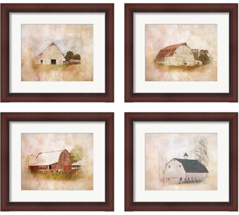 Barn 4 Piece Framed Art Print Set by Ramona Murdock