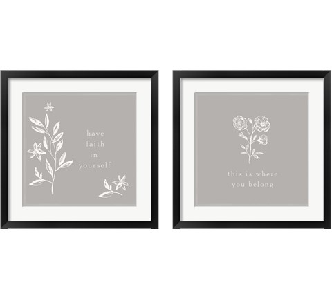 Simple Nature 2 Piece Framed Art Print Set by HM Design