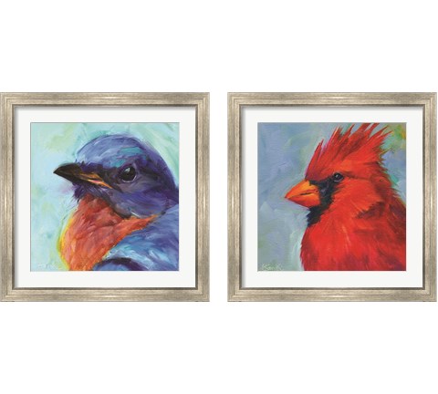 Field Birds 2 Piece Framed Art Print Set by Kim Smith