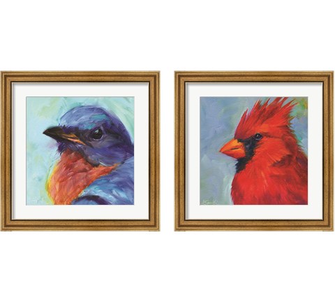 Field Birds 2 Piece Framed Art Print Set by Kim Smith