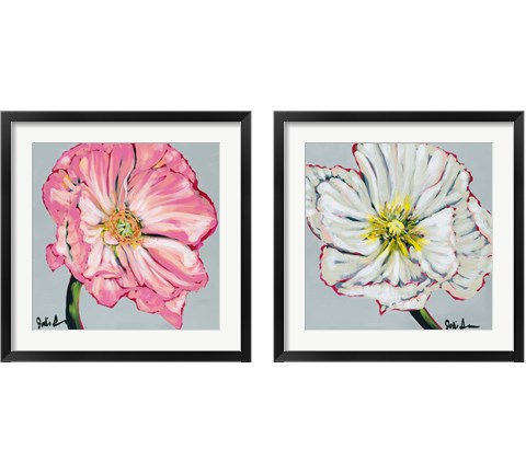 Fresh Poppy 2 Piece Framed Art Print Set by Jodi Augustine