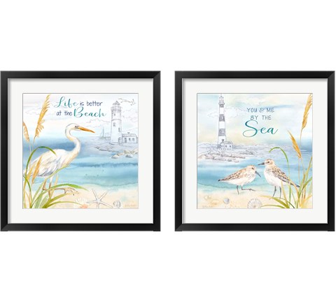 By the Seashore 2 Piece Framed Art Print Set by Cynthia Coulter