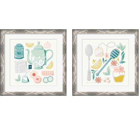 Tea Time 2 Piece Framed Art Print Set by Gia Graham