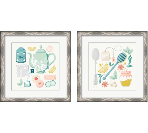 Tea Time 2 Piece Framed Art Print Set by Gia Graham