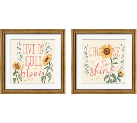 Sunflower Season 2 Piece Framed Art Print Set by Janelle Penner