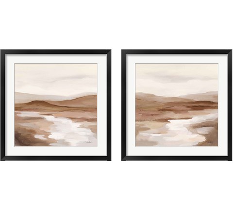 Cinnamon Riverbank 2 Piece Framed Art Print Set by Silvia Vassileva