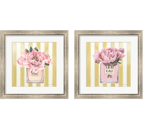 Floral Perfume 2 Piece Framed Art Print Set by Marco Fabiano