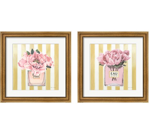 Floral Perfume 2 Piece Framed Art Print Set by Marco Fabiano