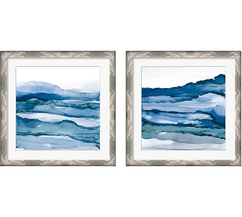 Blue Grayscape 2 Piece Framed Art Print Set by Chris Paschke