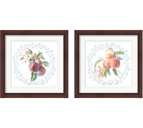 Blooming Orchard 2 Piece Framed Art Print Set by Danhui Nai