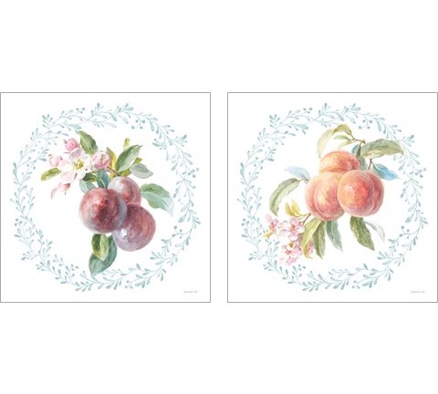 Blooming Orchard 2 Piece Art Print Set by Danhui Nai