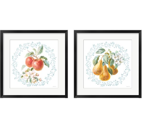 Blooming Orchard 2 Piece Framed Art Print Set by Danhui Nai