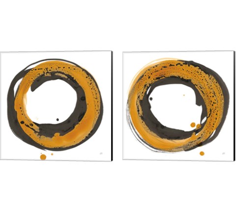 Amber Enso 2 Piece Canvas Print Set by Chris Paschke