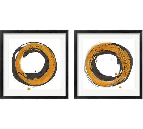 Amber Enso 2 Piece Framed Art Print Set by Chris Paschke