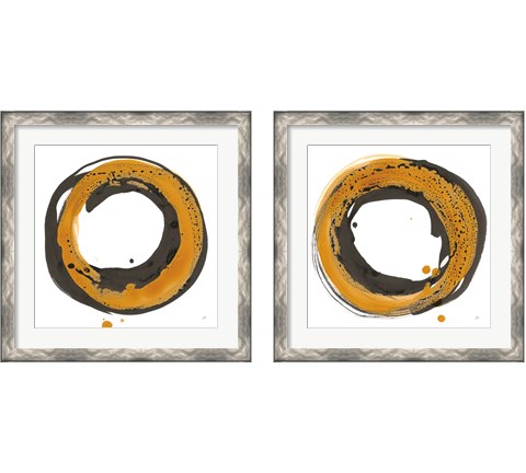 Amber Enso 2 Piece Framed Art Print Set by Chris Paschke