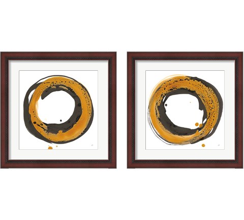 Amber Enso 2 Piece Framed Art Print Set by Chris Paschke