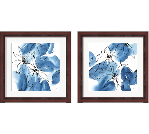 Indigo Neutrals 2 Piece Framed Art Print Set by Chris Paschke