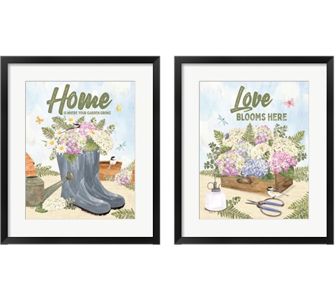 In My Garden 2 Piece Framed Art Print Set by Tara Reed