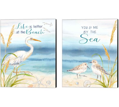 By the Seashore 2 Piece Canvas Print Set by Cynthia Coulter