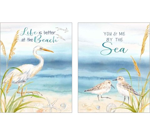 By the Seashore 2 Piece Art Print Set by Cynthia Coulter