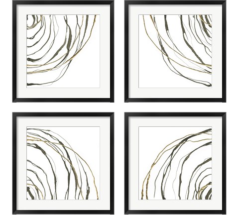 Not Quite Concentric 4 Piece Framed Art Print Set by Chris Paschke