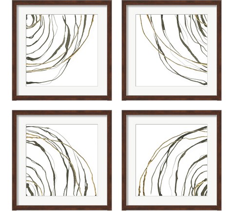 Not Quite Concentric 4 Piece Framed Art Print Set by Chris Paschke